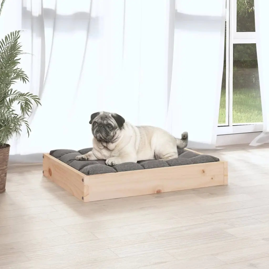 Solid Pine Wood Dog Bed Frame (24.2" x 19.3")