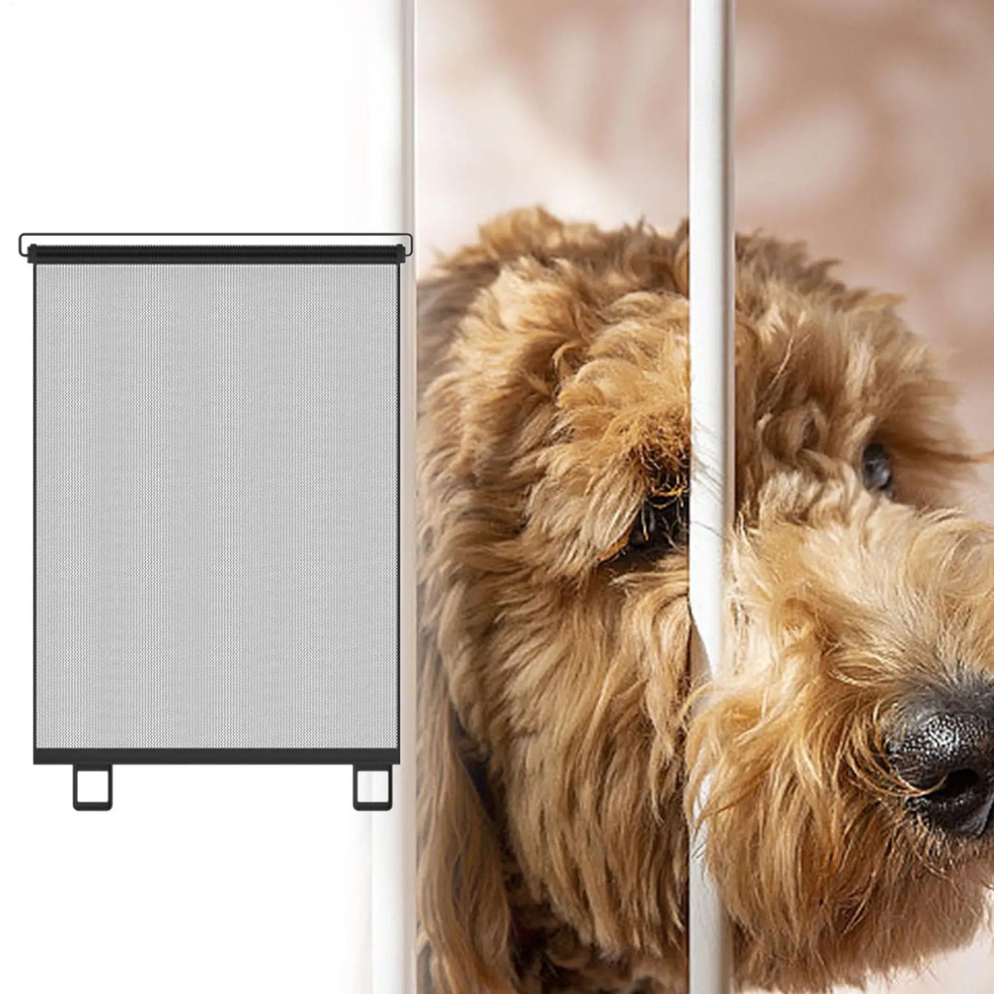 Retractable Pet Mesh Safety Gate for Dogs, Cats & Kids