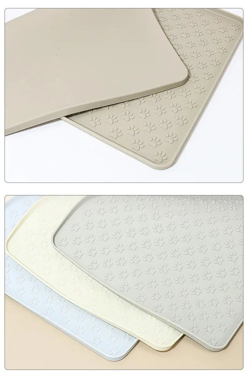 Silicone Pet Feeding Mat with Raised Edges