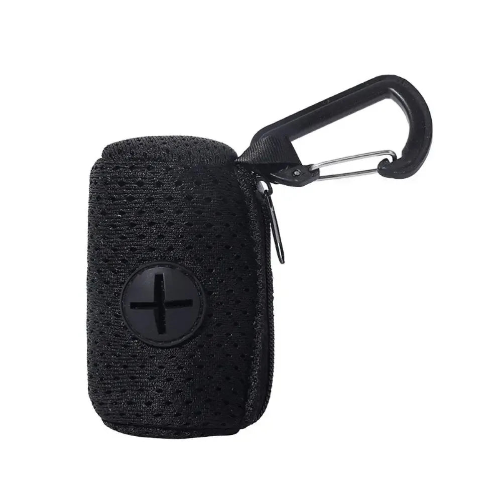 Portable Mesh Dog Poo Bags Dispenser with Buckle