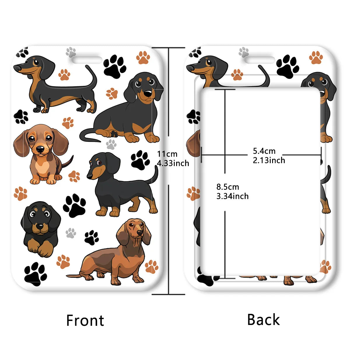 Dachshund Lanyard – Key Neck Strap, ID Badge Holder, Gym Keychain, Cell Phone Key Holder, Hanging Rope Keyring Accessory