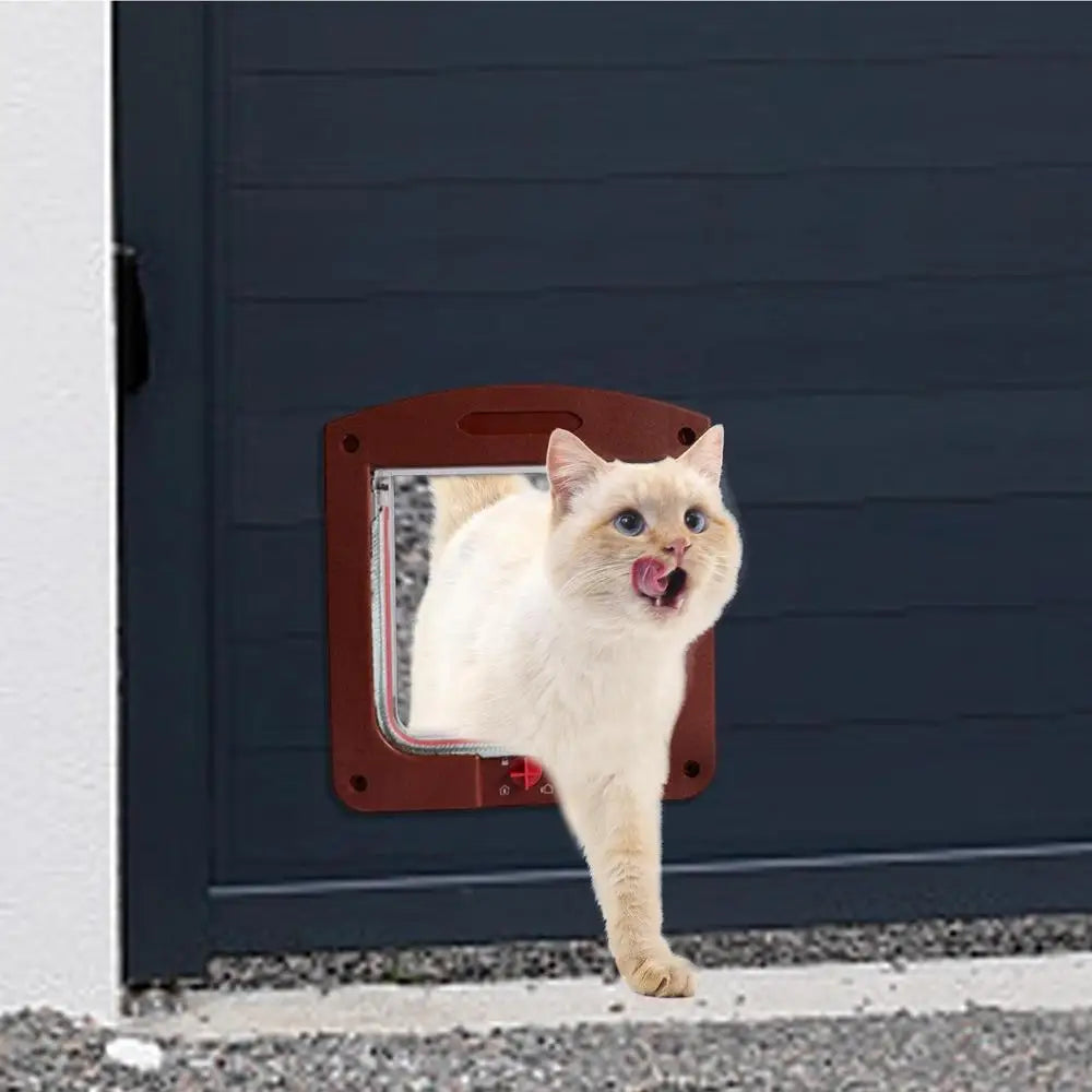 4-Way Locking Weatherproof Pet Door for Cats & Dogs