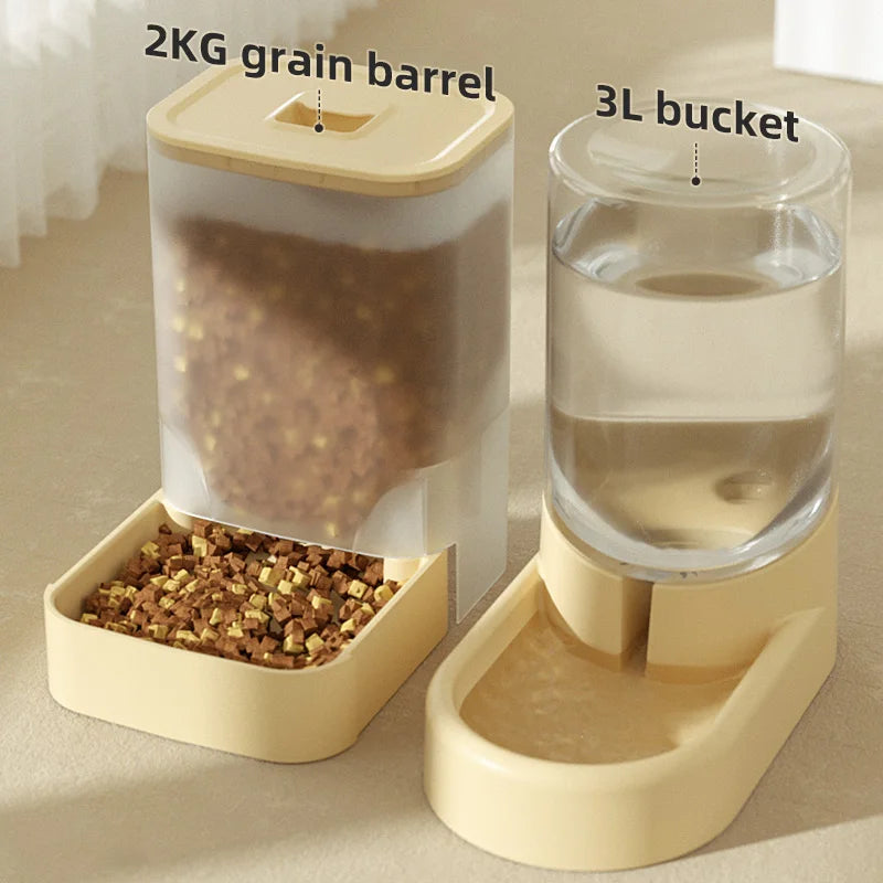 HOOPET Automatic Pet Feeder & Water Dispenser for Dogs & Cats