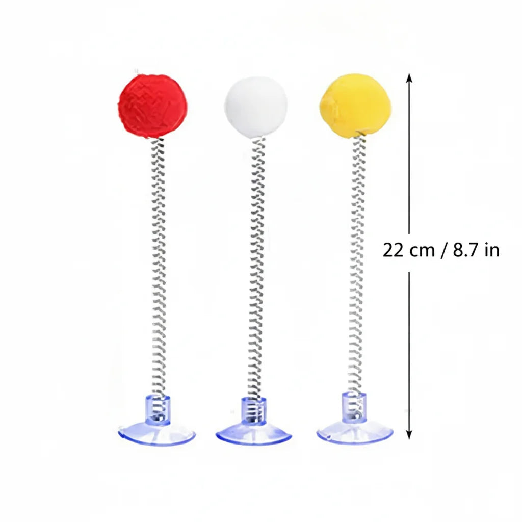 Cat Spring Yarn Ball Toy – High Elastic Interactive Play Balls