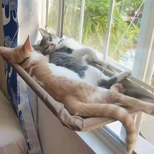 Window-Mounted Cat Hammock Bed with Suction Cups