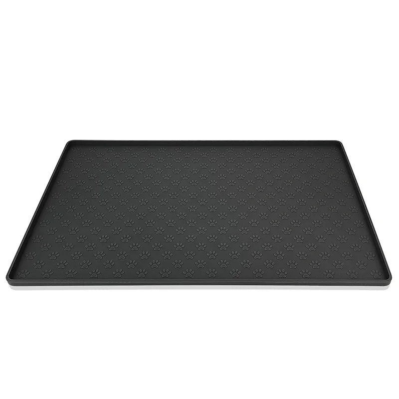 Waterproof Silicone Pet Feeding Mat with Raised Edges