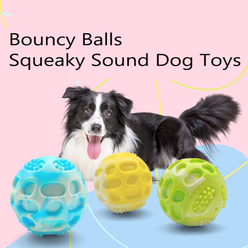Durable Rubber Dog Ball Toy for Chewing & Training