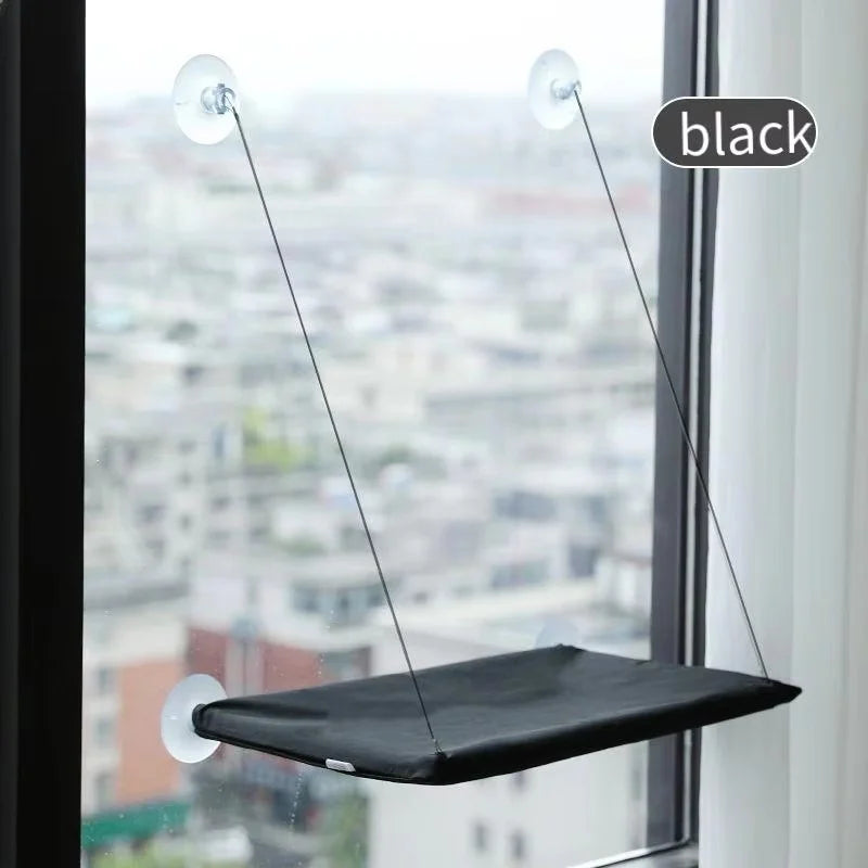 Window-Mounted Cat Hammock Bed with Suction Cups