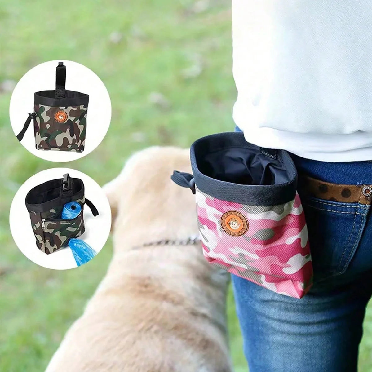 Portable Dog Training Treat Pouch Waist Bag