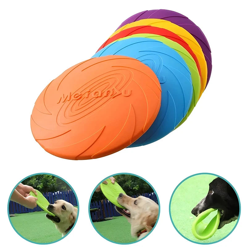 Safe TPR Flying Disc Dog Toy for Outdoor Fetch