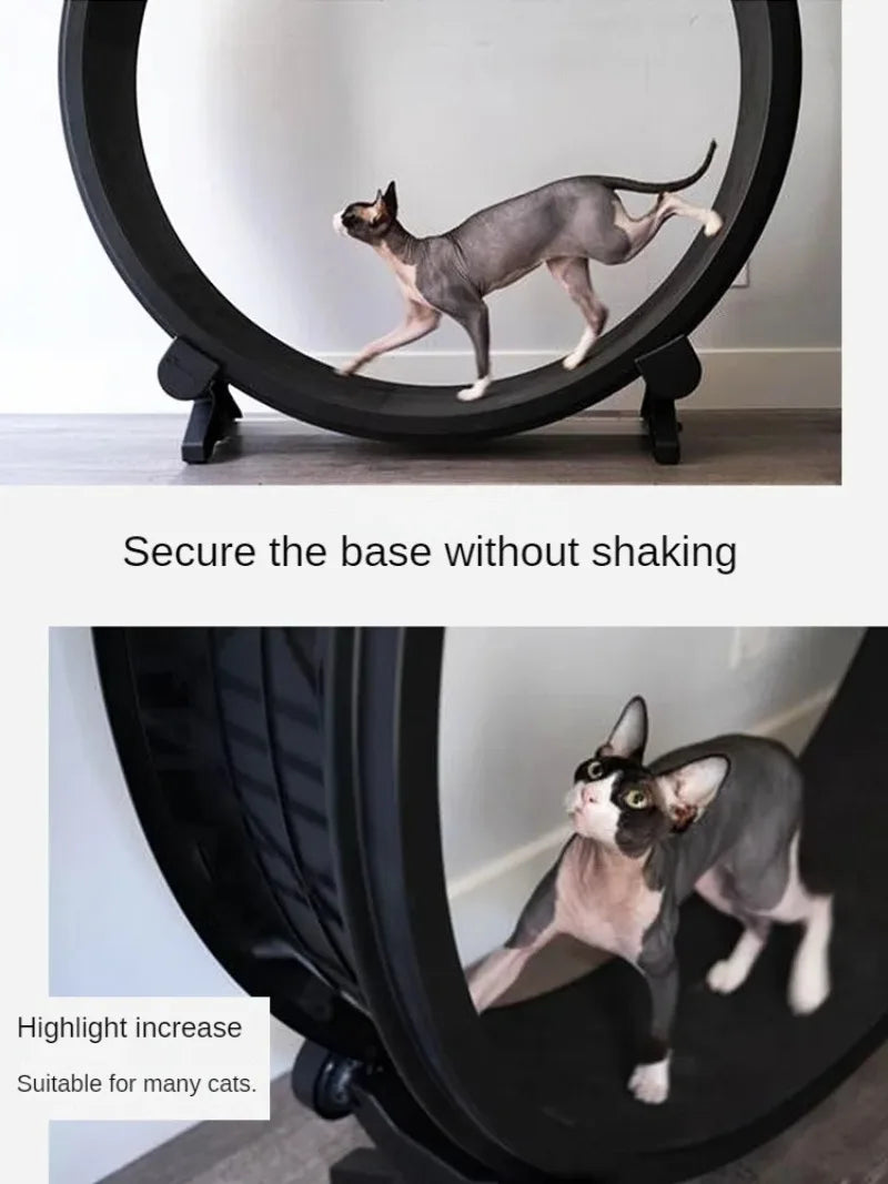 Silent Cat Treadmill Running Wheel – Multi-Function Fitness Toy for Cats & Small Dogs