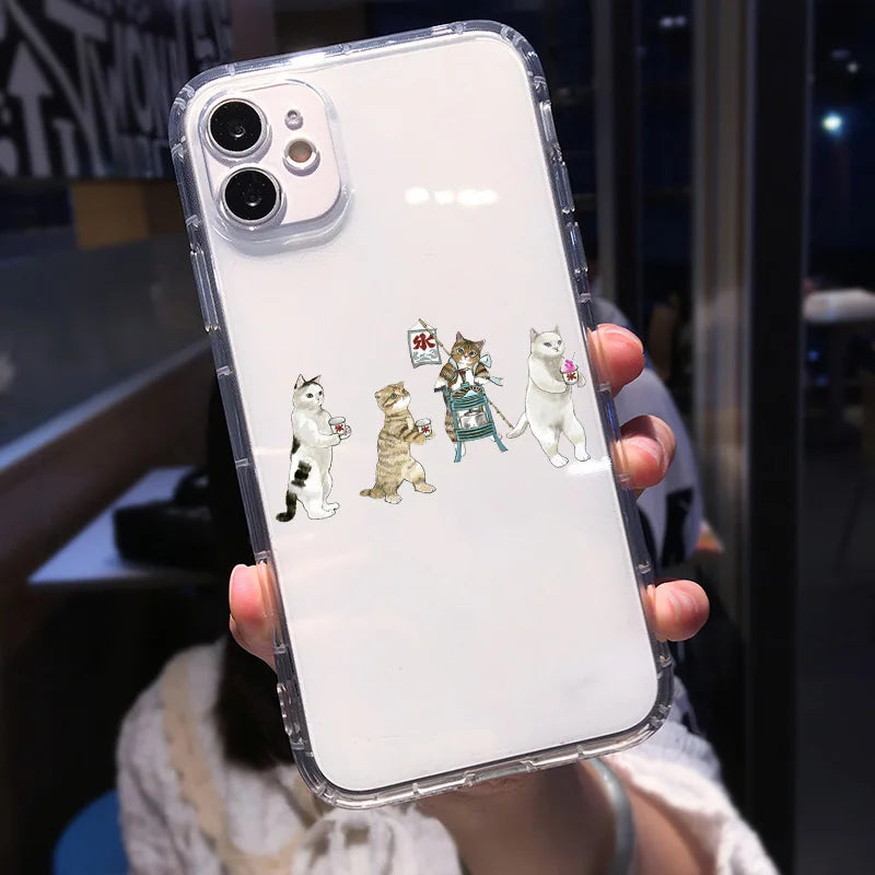 Funny Halloween Cat iPhone Case – Cartoon Animal Shockproof Phone Cover