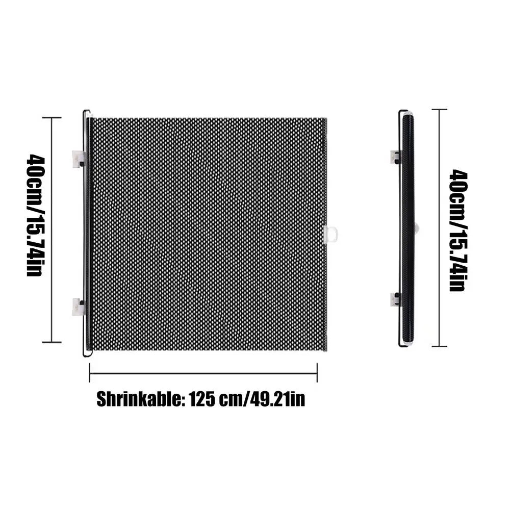 Retractable Indoor Pet Safety Gate for Dogs & Kittens – Mesh Blocking Fence