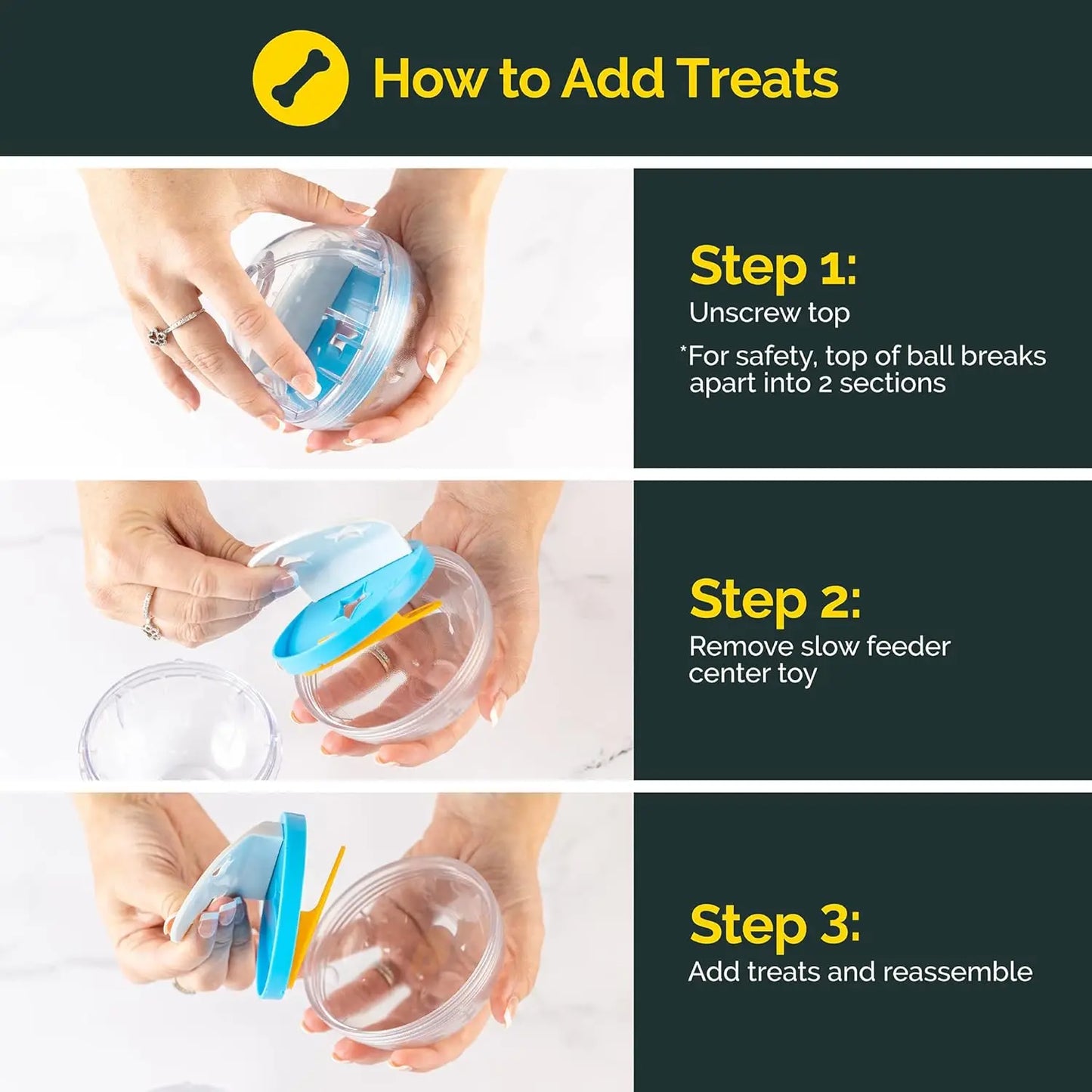 IQ Treat Ball – Interactive Dog Toy & Slow Feeder