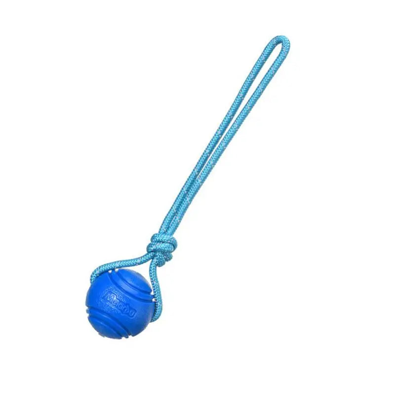 Reflective TPR Rope Ball Dog Toy for Fetch & Dental Care