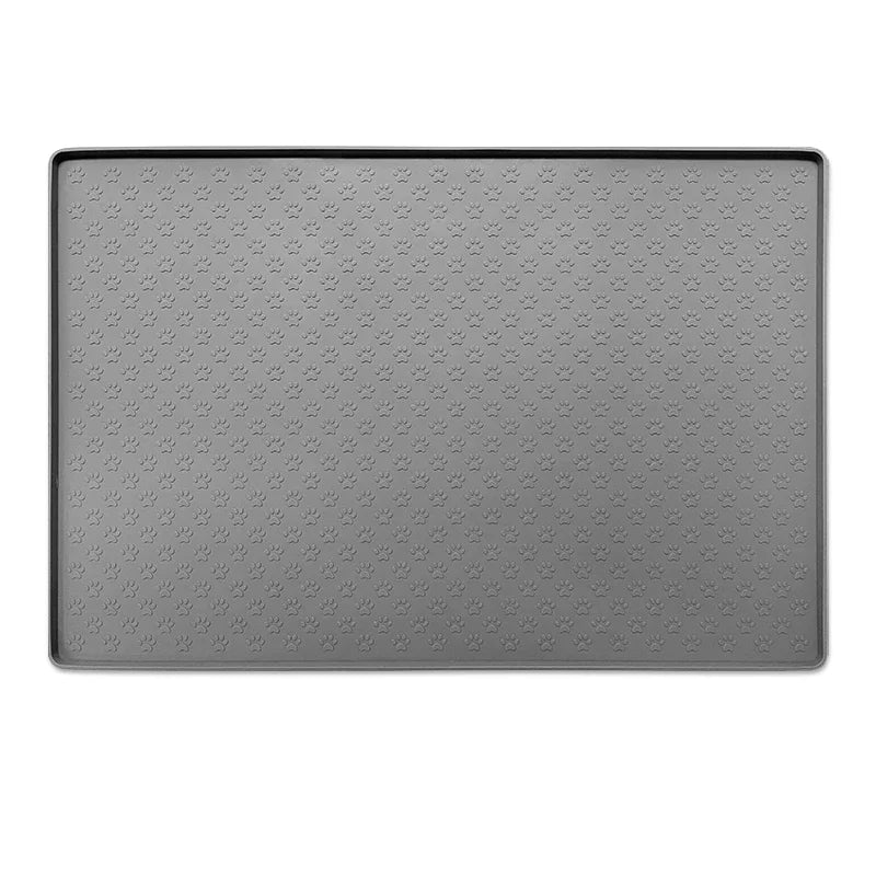 Waterproof Silicone Pet Feeding Mat with Raised Edges