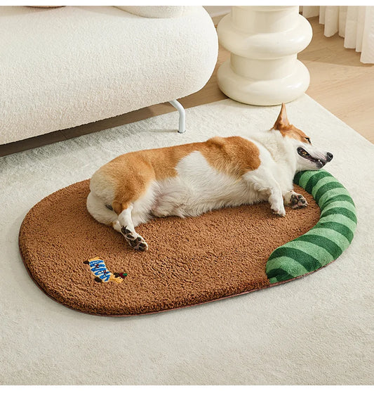Soft Fleece Pet Bed Mat for Cats & Small Dogs