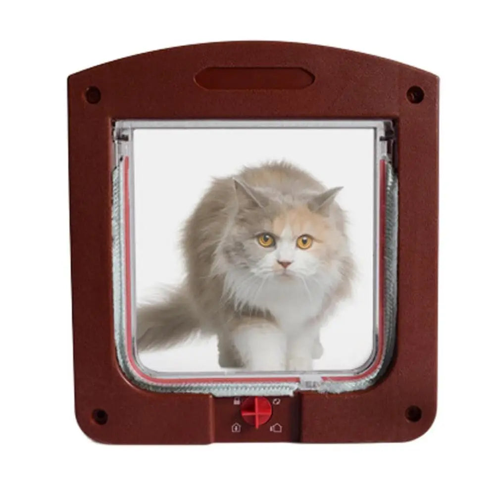 4-Way Locking Weatherproof Pet Door for Cats & Dogs