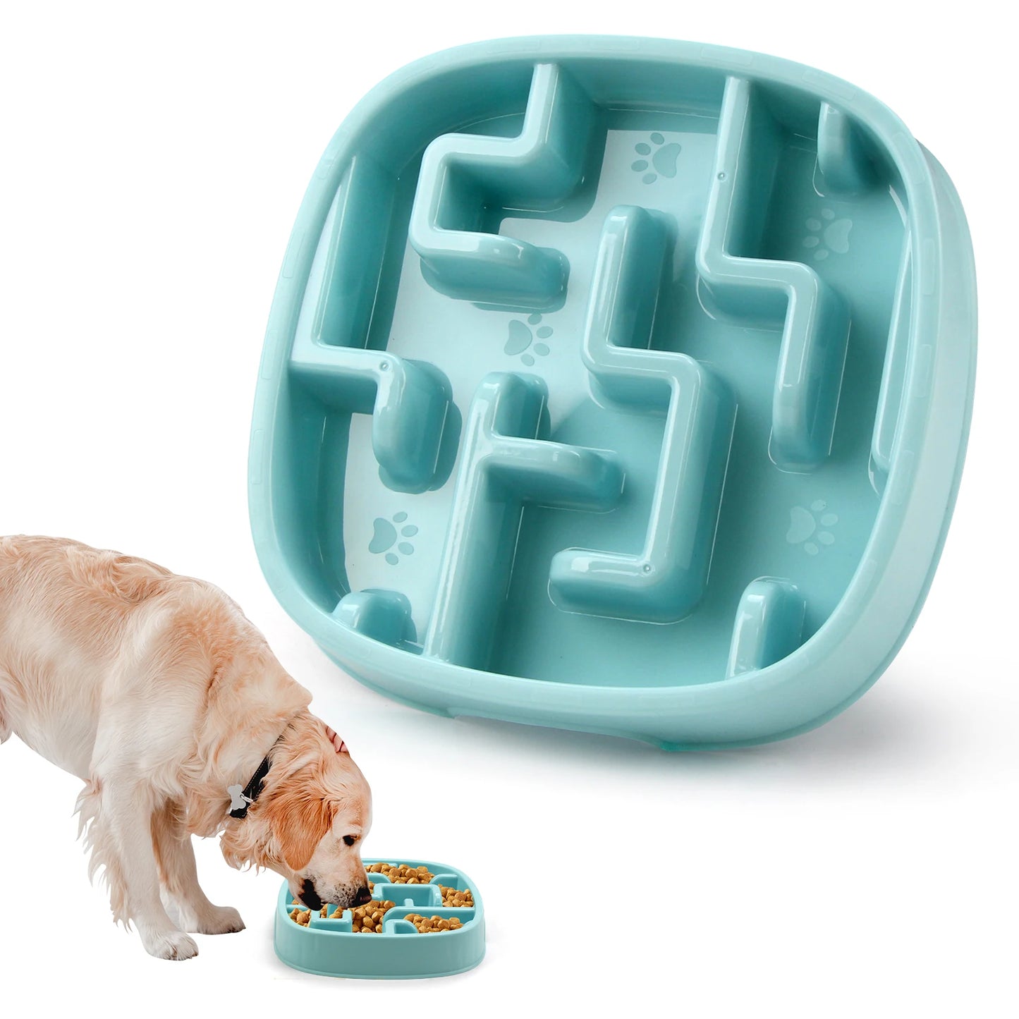 Maze Slow Feeder Pet Bowl with Non-Slip Base