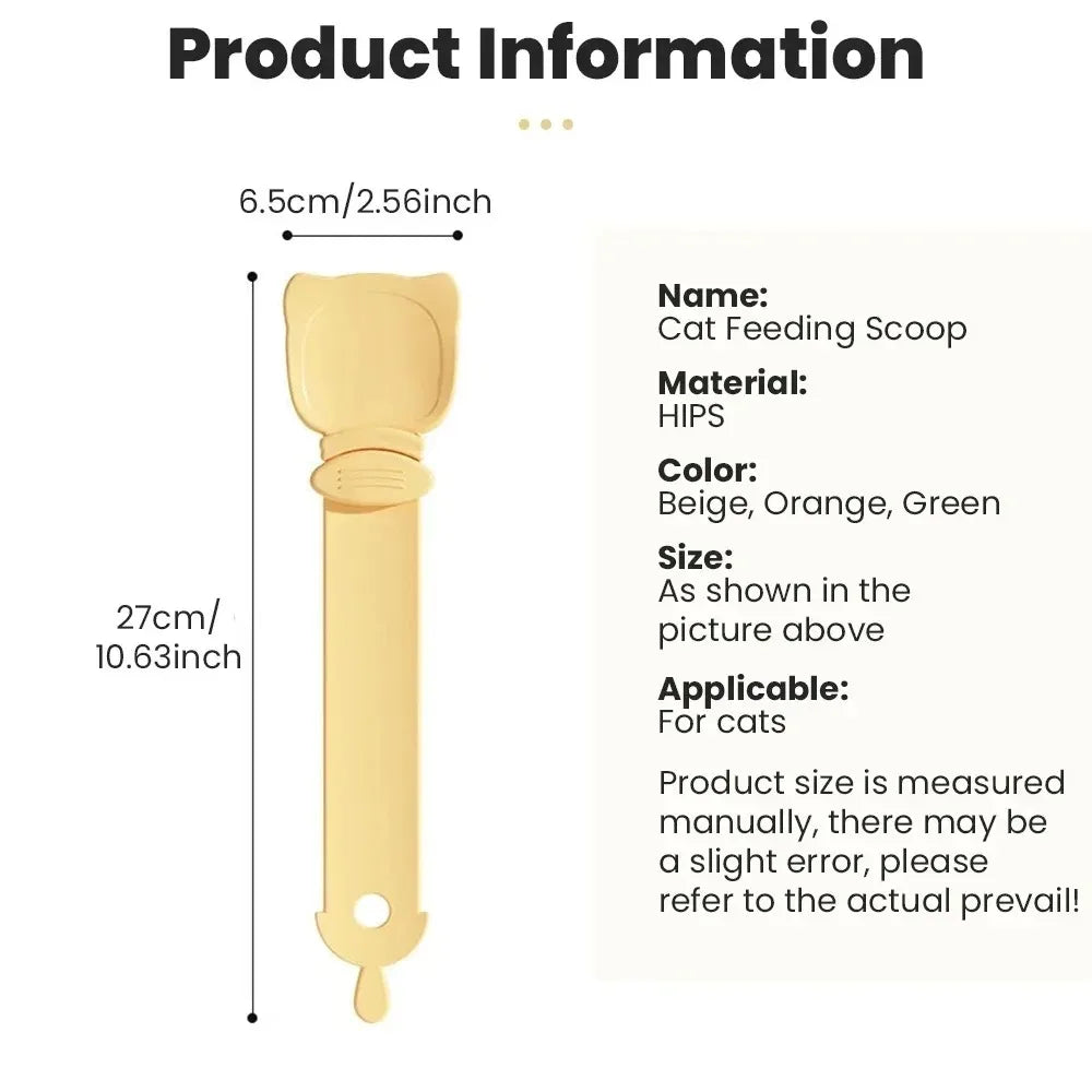Cat Strip Feeder Spoon with Long Handle for Lickable Wet Food