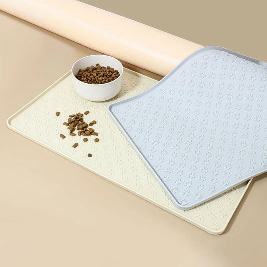 Silicone Pet Feeding Mat with Raised Edges