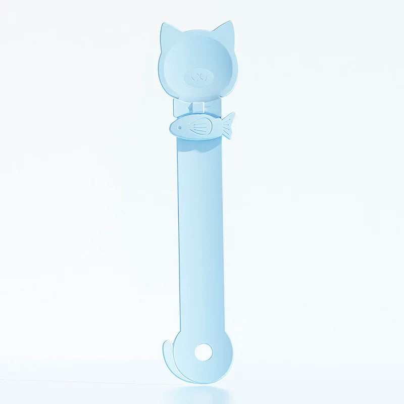 Cat Strip Feeder Spoon with Long Handle for Lickable Wet Food