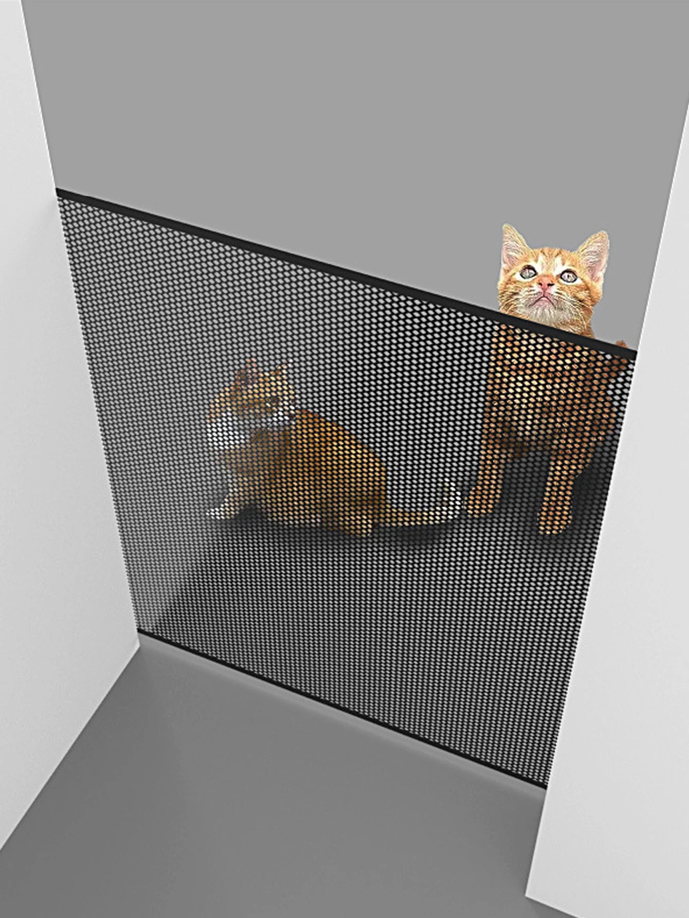 Retractable Mesh Pet Gate for Dogs & Cats – Indoor & Outdoor Safety Fence