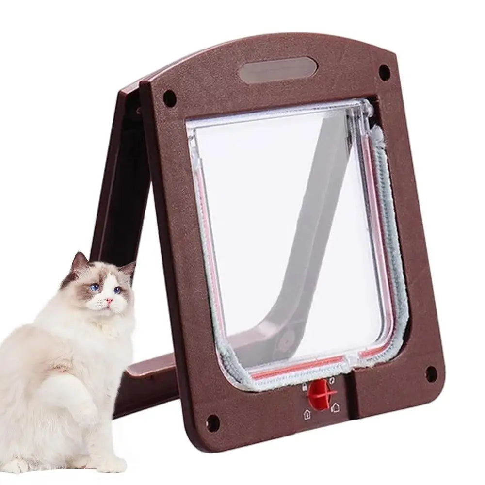 4-Way Locking Weatherproof Pet Door for Cats & Dogs