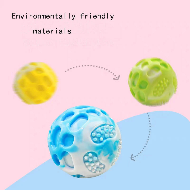 Durable Rubber Dog Ball Toy for Chewing & Training