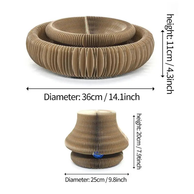 Kitty Curls Cat Toy – Interactive Scratch Pad & Resting Spot