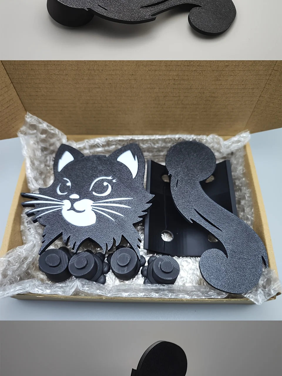 Cute Cat Toilet Paper Holder – Anti-Slip Self-Adhesive Bathroom Accessory