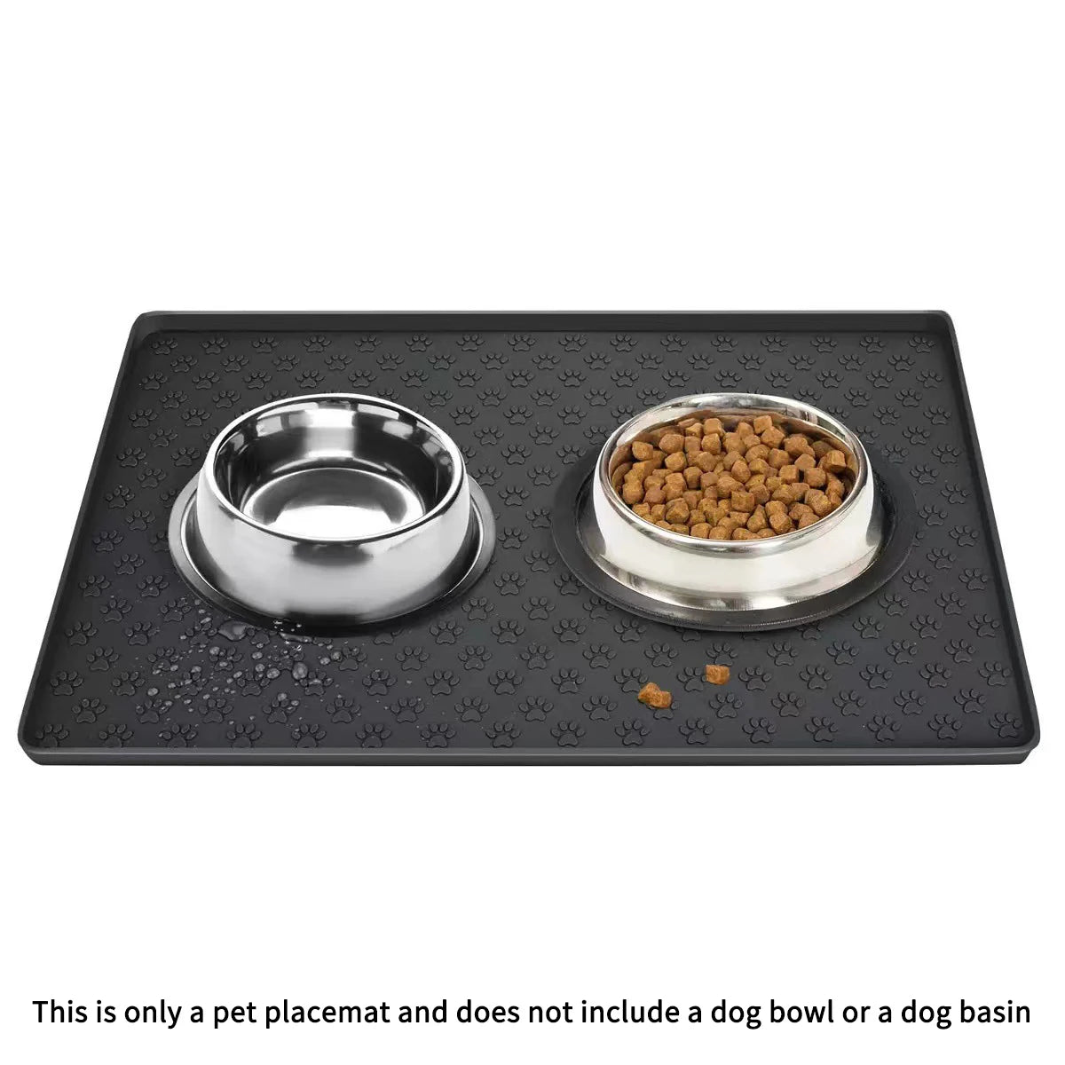 Silicone Pet Feeding Mat with Raised Edges