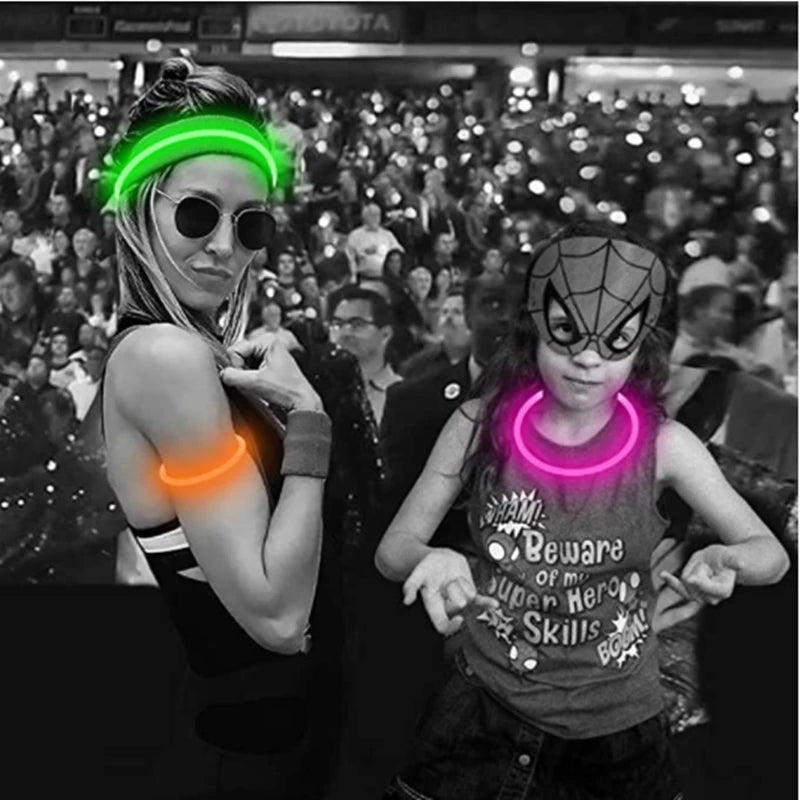 USB Rechargeable LED Glowing Dog & Cat Collar – Adjustable Night Safety Collar