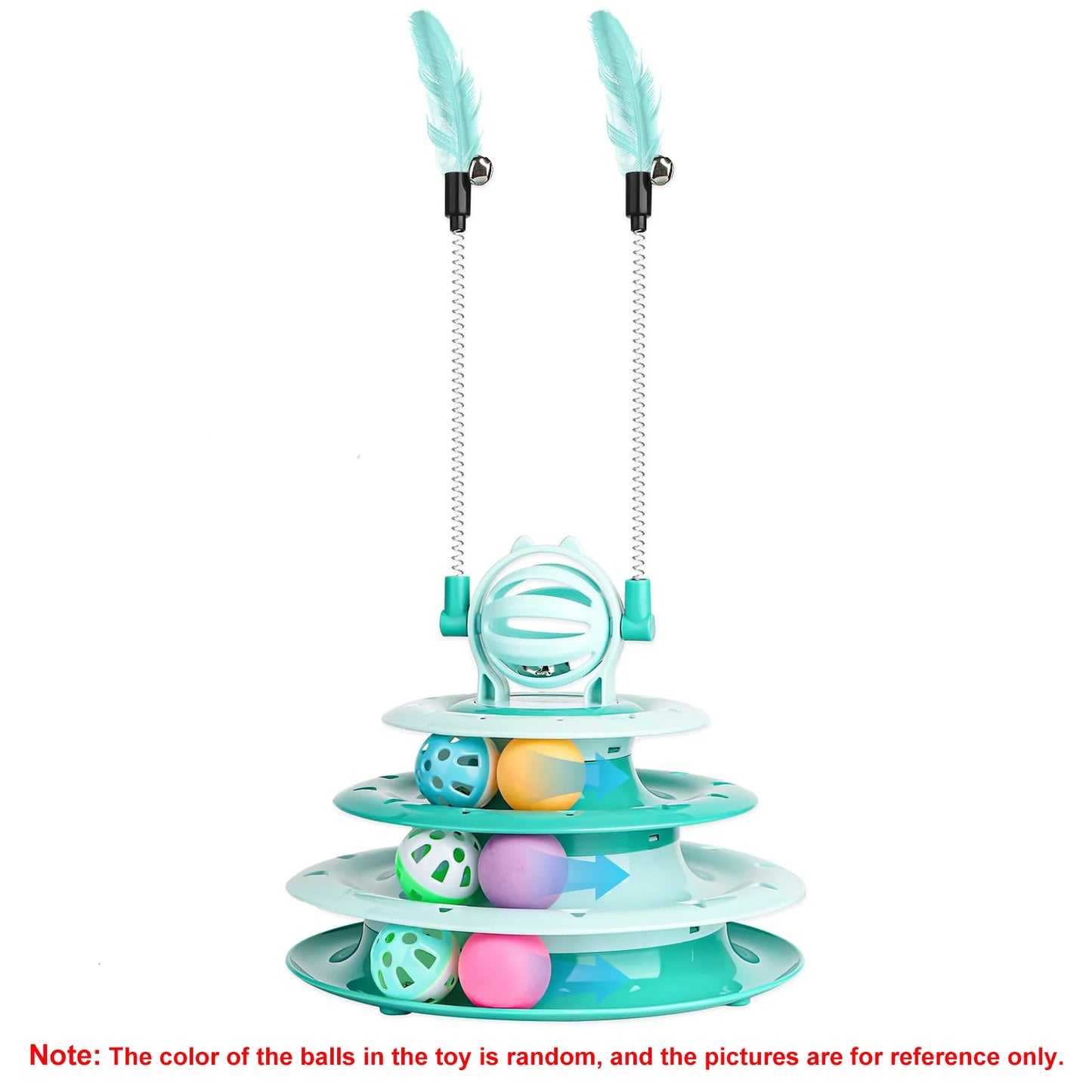 Interactive Puzzle Ball Cat Toy – Turntable & Sound Feature