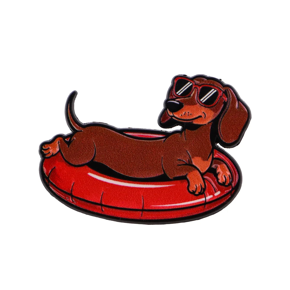 Cute Dachshund Enamel Lapel Pin