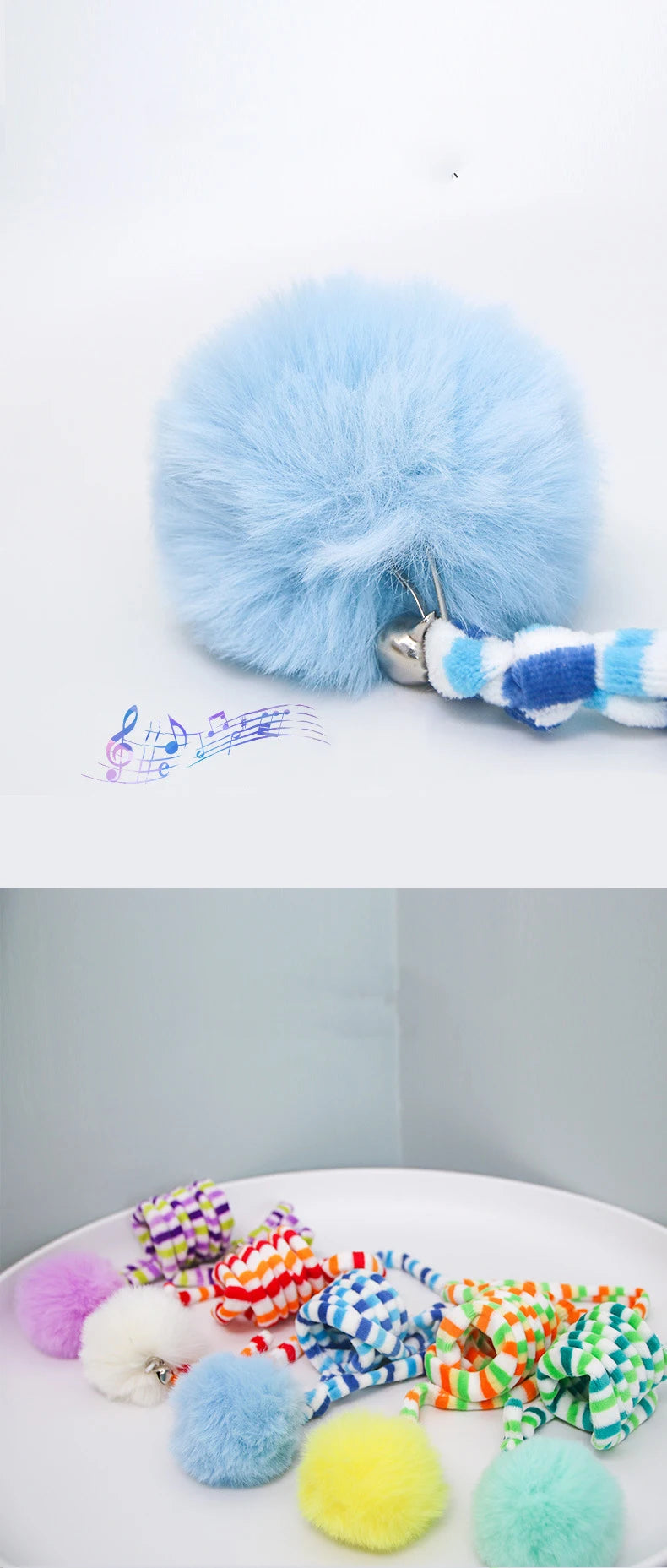 Interactive Hanging Cat Toy with Elastic Rope & Bell