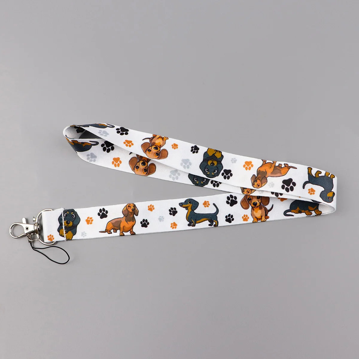 Dachshund Lanyard – Key Neck Strap, ID Badge Holder, Gym Keychain, Cell Phone Key Holder, Hanging Rope Keyring Accessory