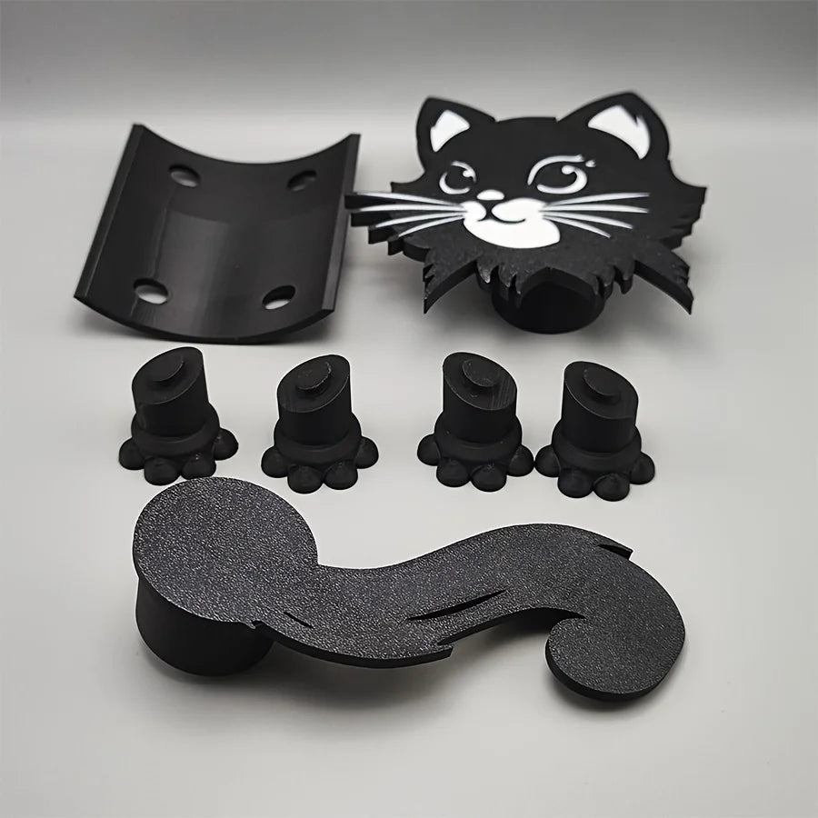 Cute Cat Toilet Paper Holder – Anti-Slip Self-Adhesive Bathroom Accessory