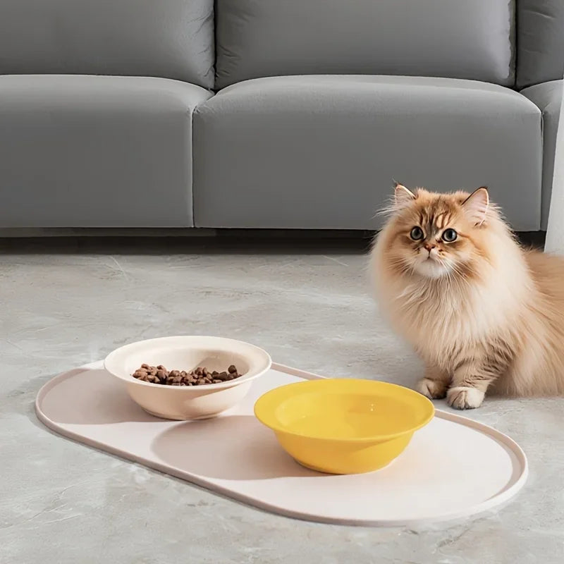 Non-Slip Waterproof Pet Feeding Mat for Cats & Dogs