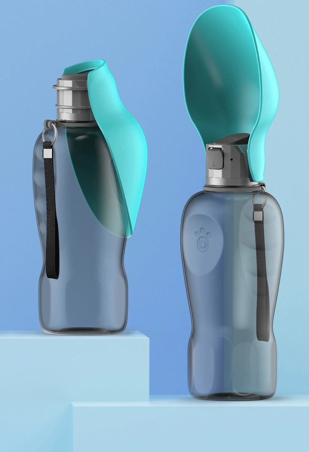 800ML Portable Dog Water Bottle Dispenser for Travel & Outdoor Use