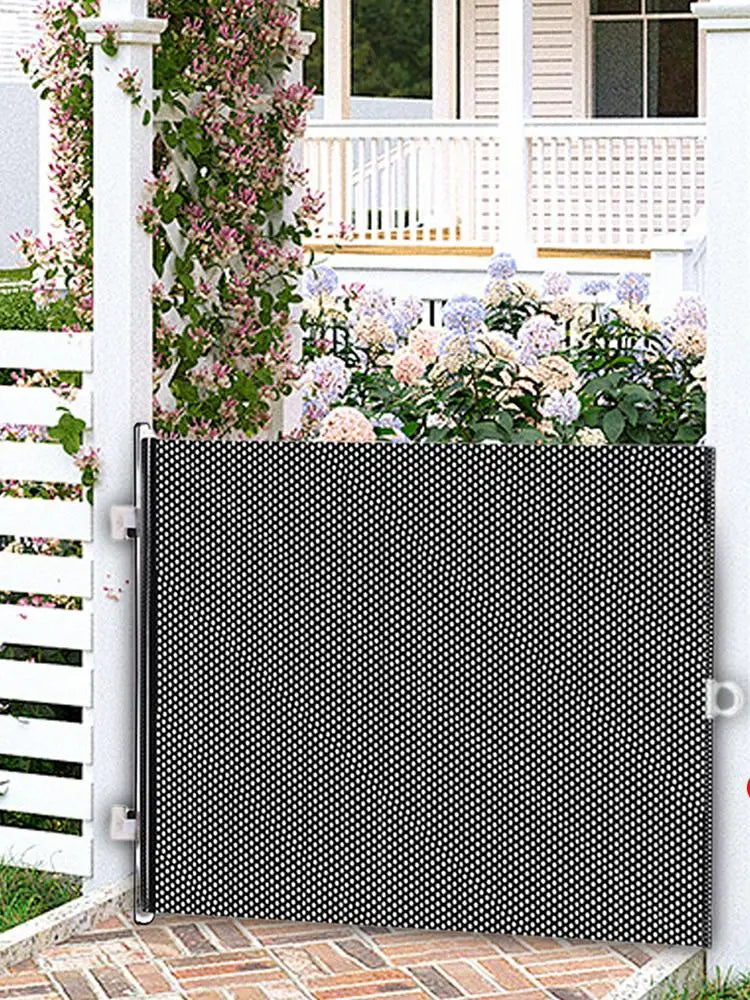 Retractable Indoor Pet Safety Gate for Dogs & Kittens – Mesh Blocking Fence
