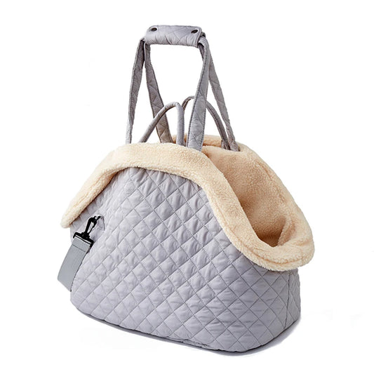 Pet Carrier for Cats and Small Dogs – Quilted Fashion Soft Bag with Removable Lining, Lightweight & Warm
