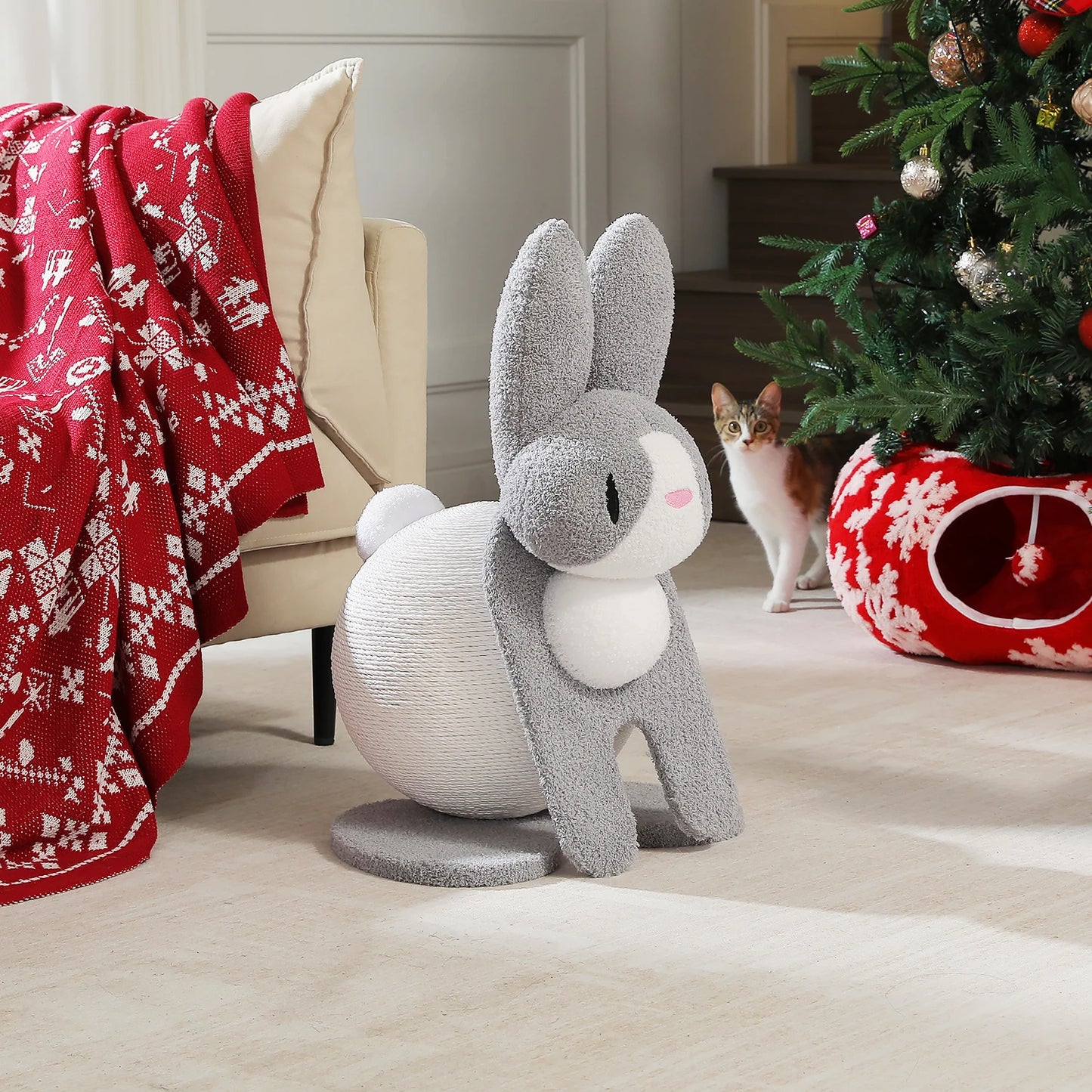 Modern Cat Scratching Post with Perch (61 cm)