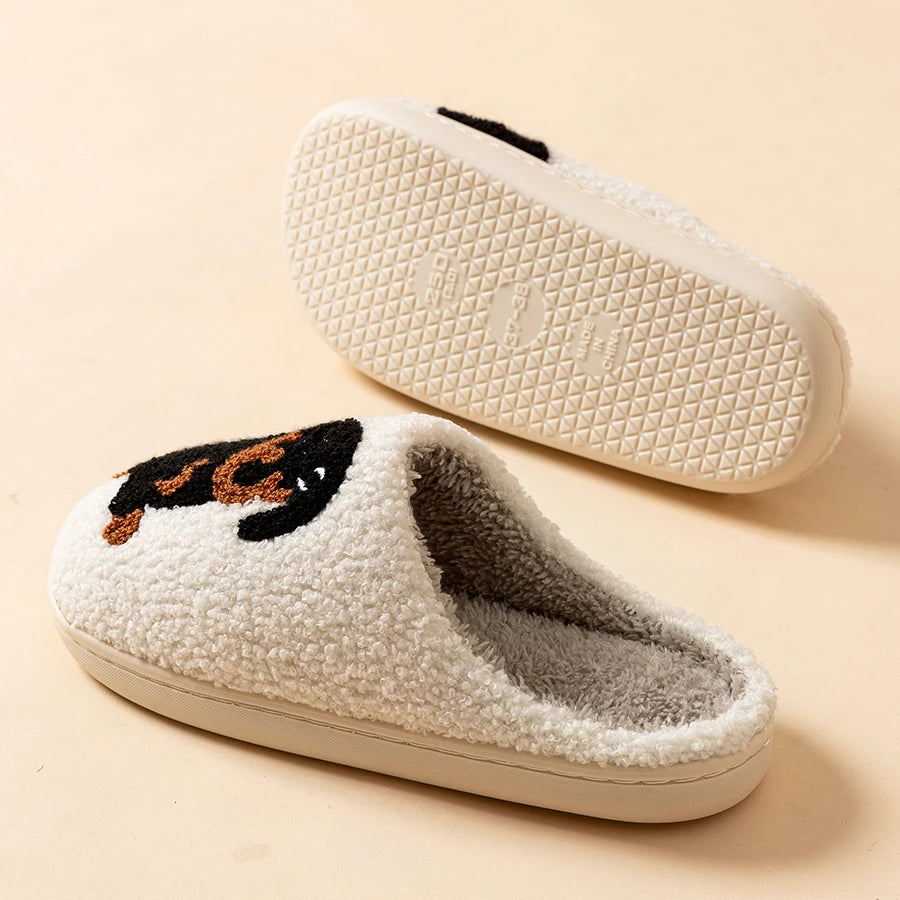 Cute Dachshund Dog Women Slippers – Warm Winter Indoor Cotton Slippers