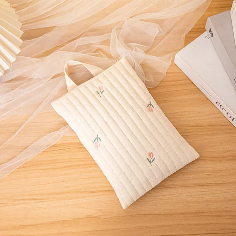 Cute Bear Embroidery Baby Diaper Bag – Portable Mommy Organizer