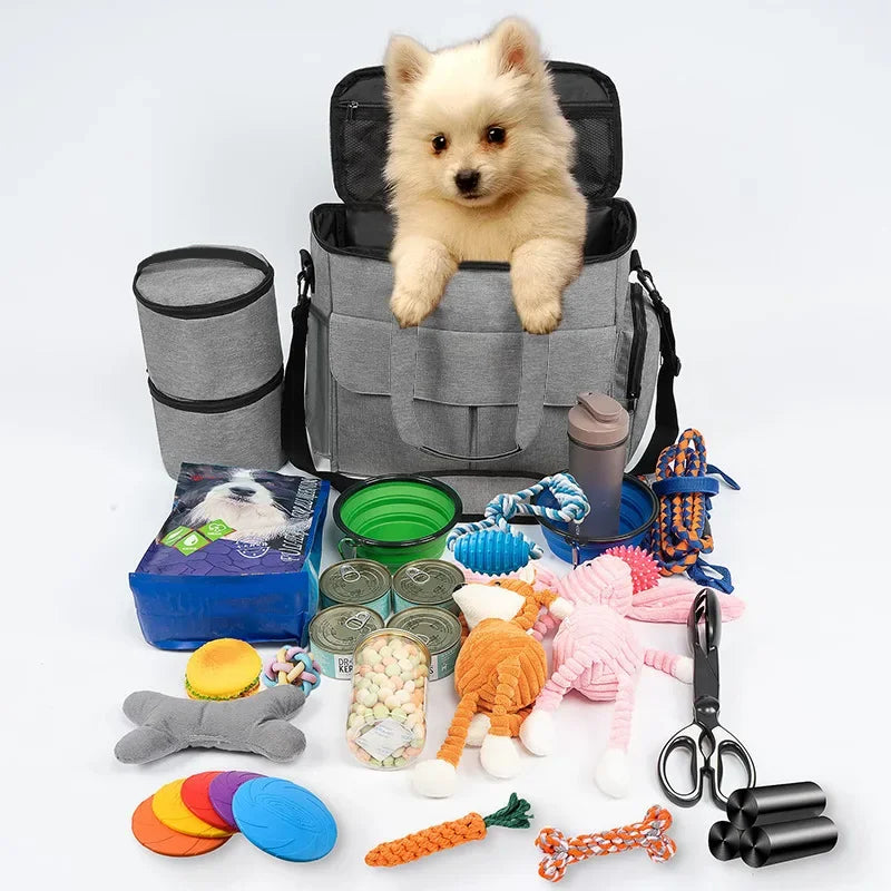 Multifunctional Dog Travel Bag – Spacious Pet Organizer
