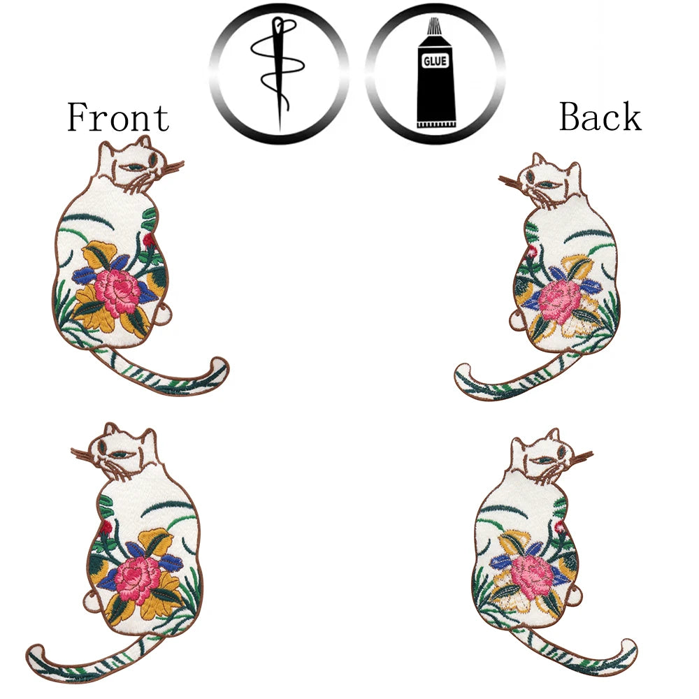 Cute Animal Embroidered Sew-On Patches