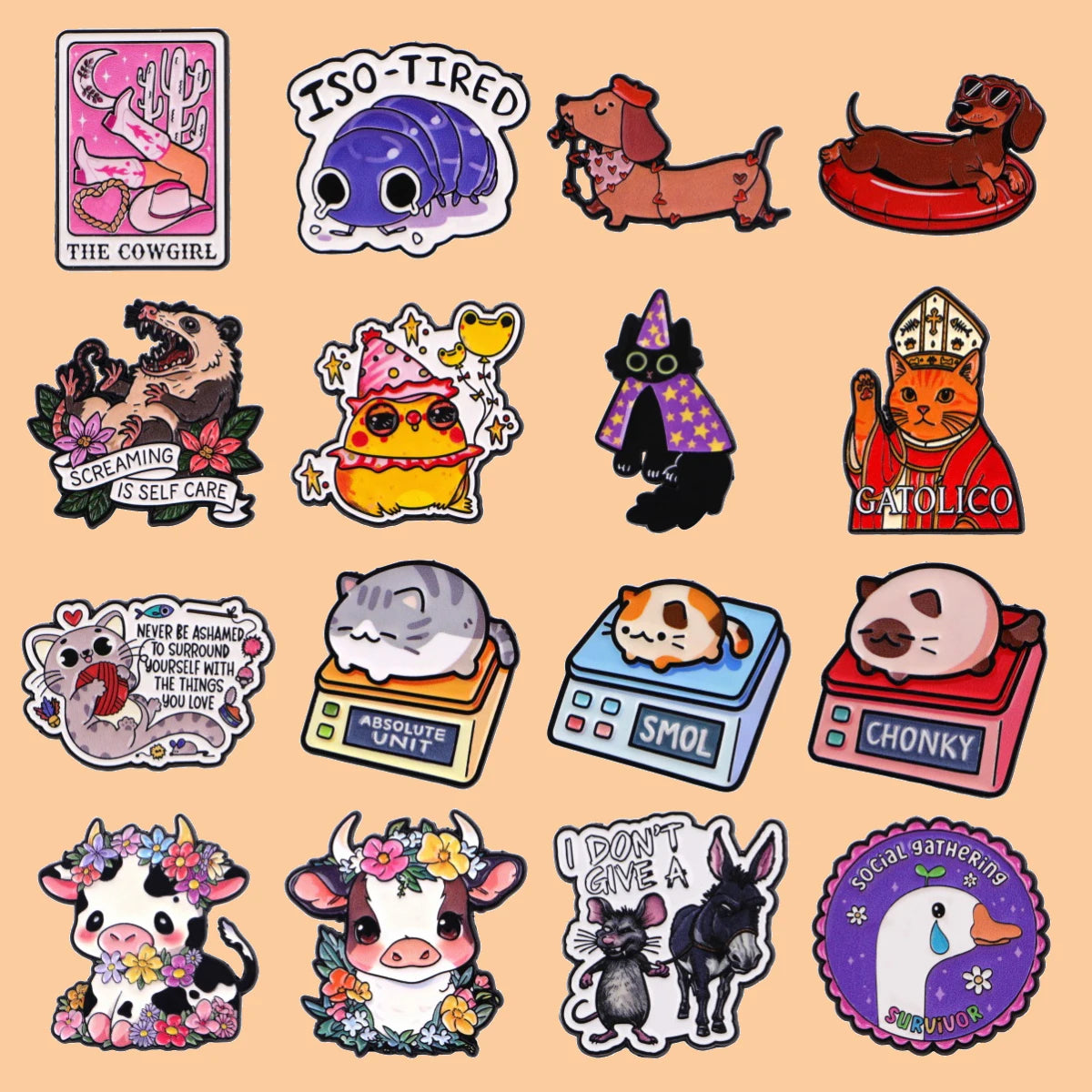 Cute Dachshund Enamel Lapel Pin