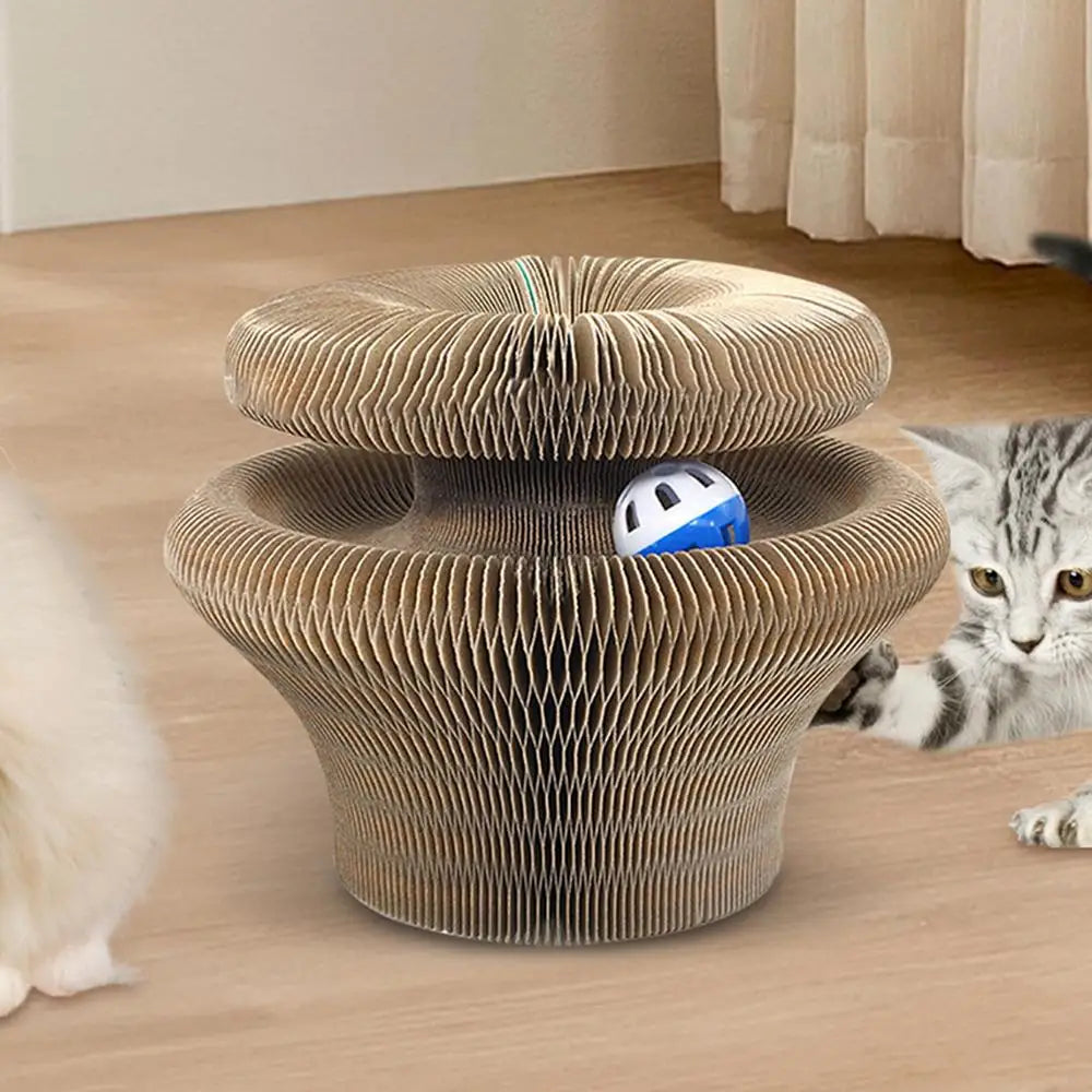 Kitty Curls Cat Toy – Interactive Scratch Pad & Resting Spot