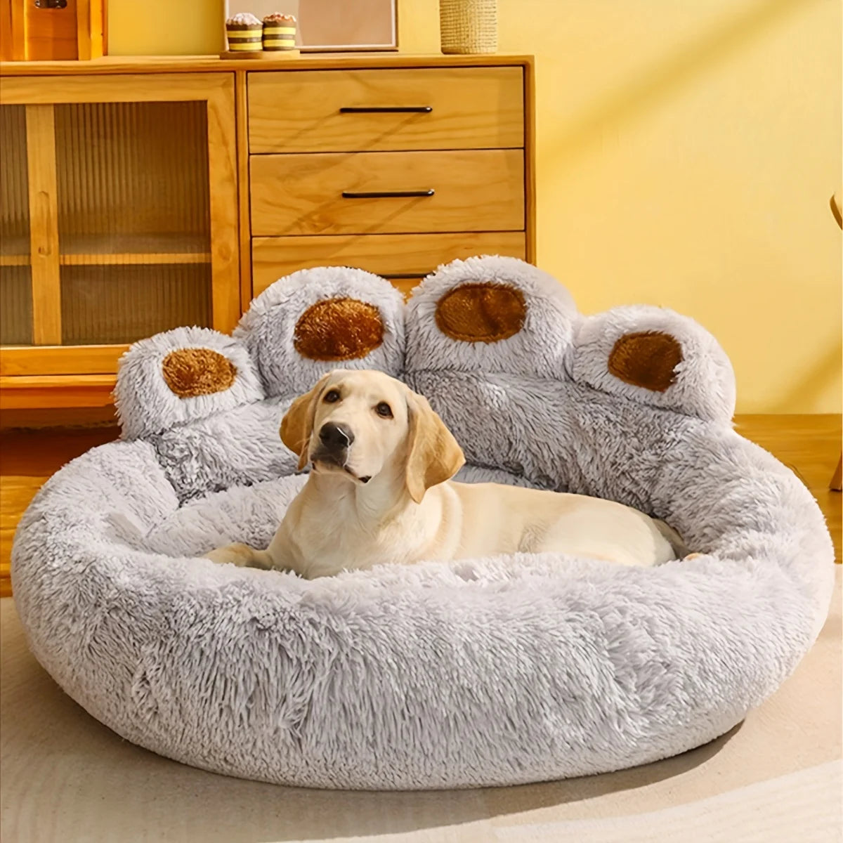 Breathable Corduroy Dog Bed for Small to XXL Dogs